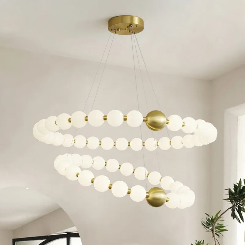 lustre nordique led acrylique éclairage décoratif suspension