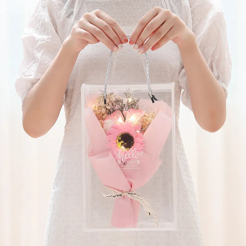 bouquet de roses artificielles cadeau pour la saint valentin décorations mariage