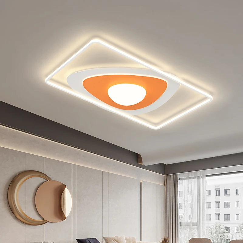 lustre led moderne nordique simple pour éclairage chaud