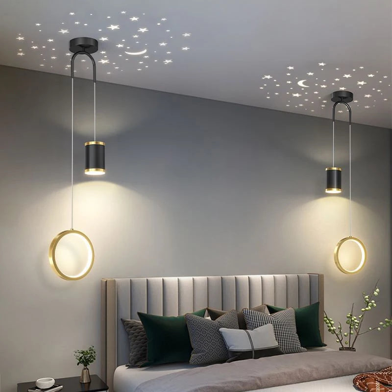 lustre led moderne à suspension pour intérieur nordique décoratif