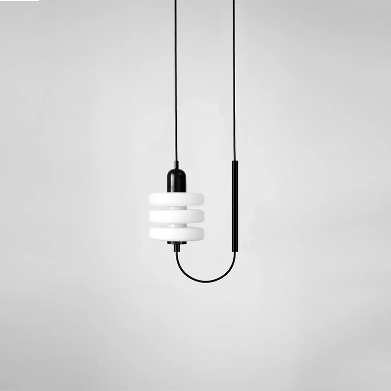 suspension scandinave en verre design minimaliste pour éclairage intérieur