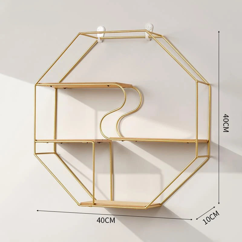 etagère murale créative en fer pour rangement cosmétiques suspendu