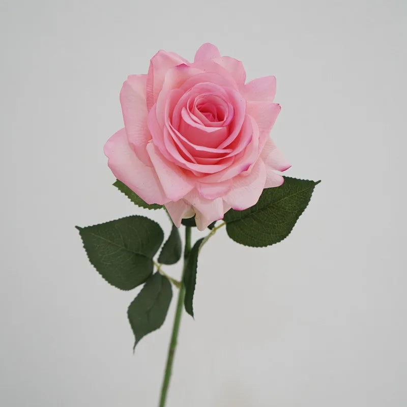 rose artificielle en latex pour décoration florale et mariage