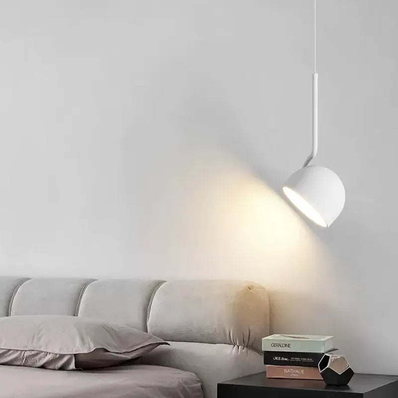 lampe suspendue led minimaliste en fer nordique
