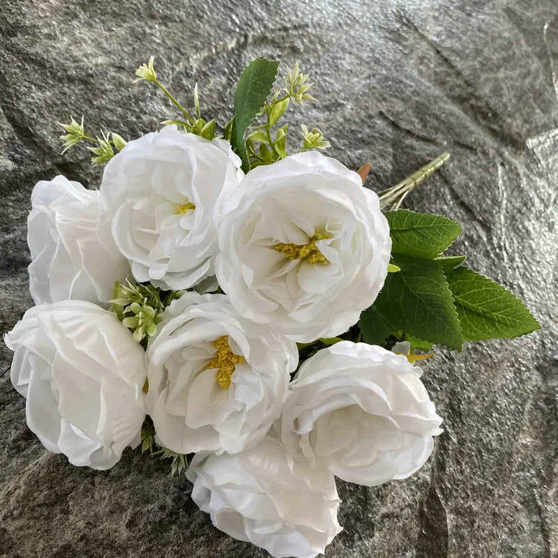 bouquet de roses en soie pour mariage et décoration intérieure