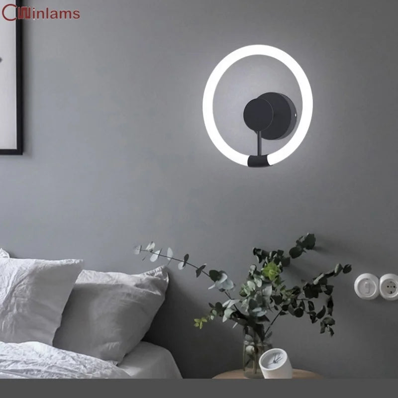 applique murale nordique moderne à led design contemporain pour intérieur