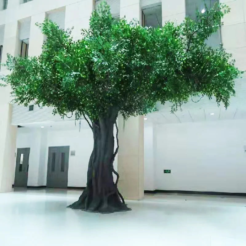 arbre artificiel banyan décoratif pour intérieur et hôtel