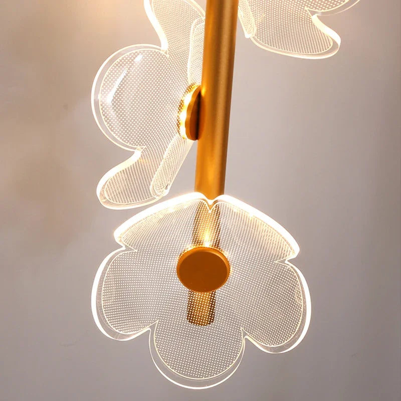 lampe de chevet moderne en forme de fleur créative