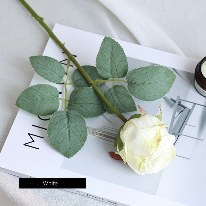 fleur de rose artificielle pour décoration de mariage et table