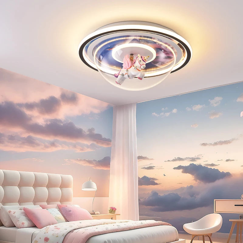 plafonnier moderne en forme de dessin animé décoratif pour intérieur