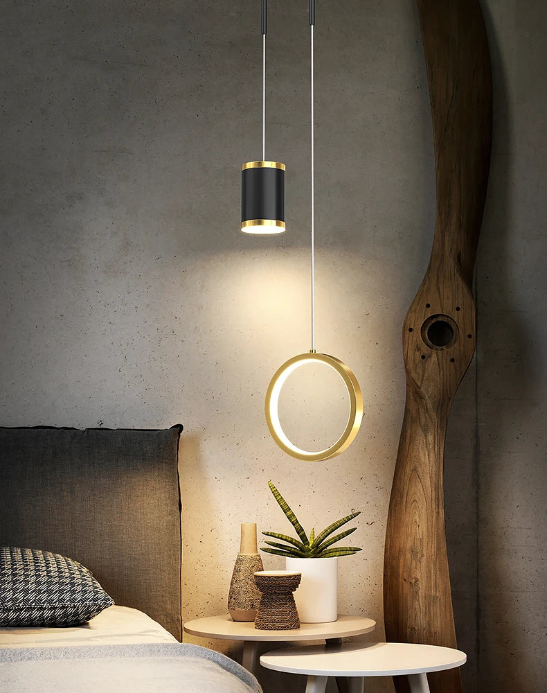 lustre led moderne à suspension pour intérieur nordique décoratif