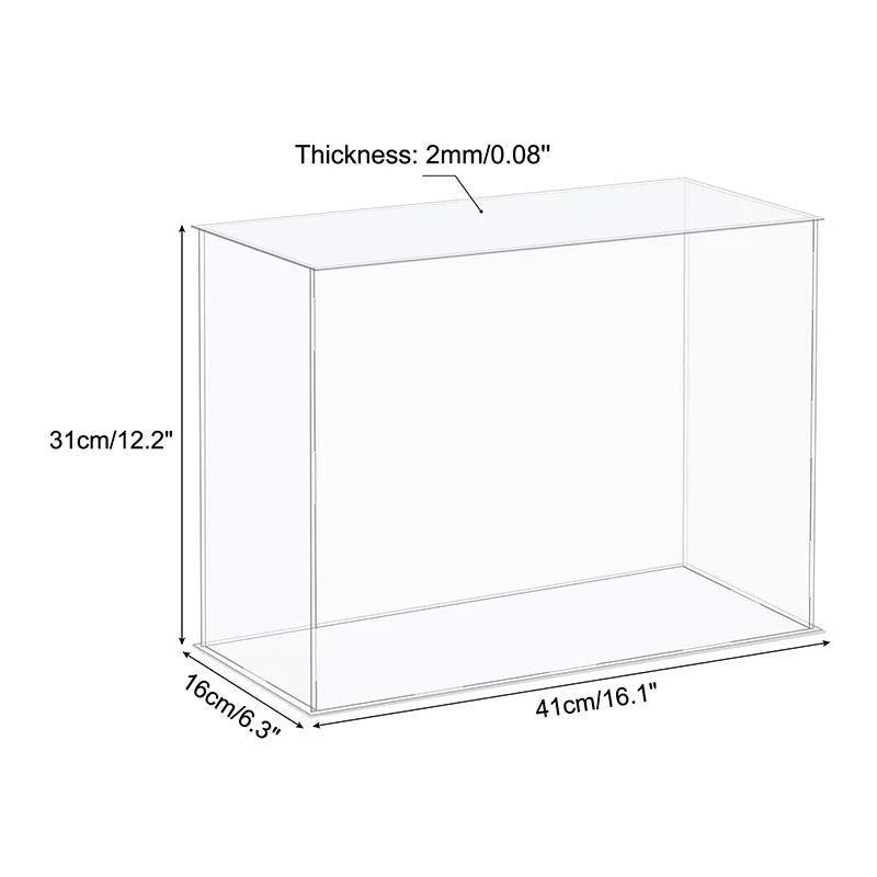 vitrine en acrylique pour objets de collection et organisation