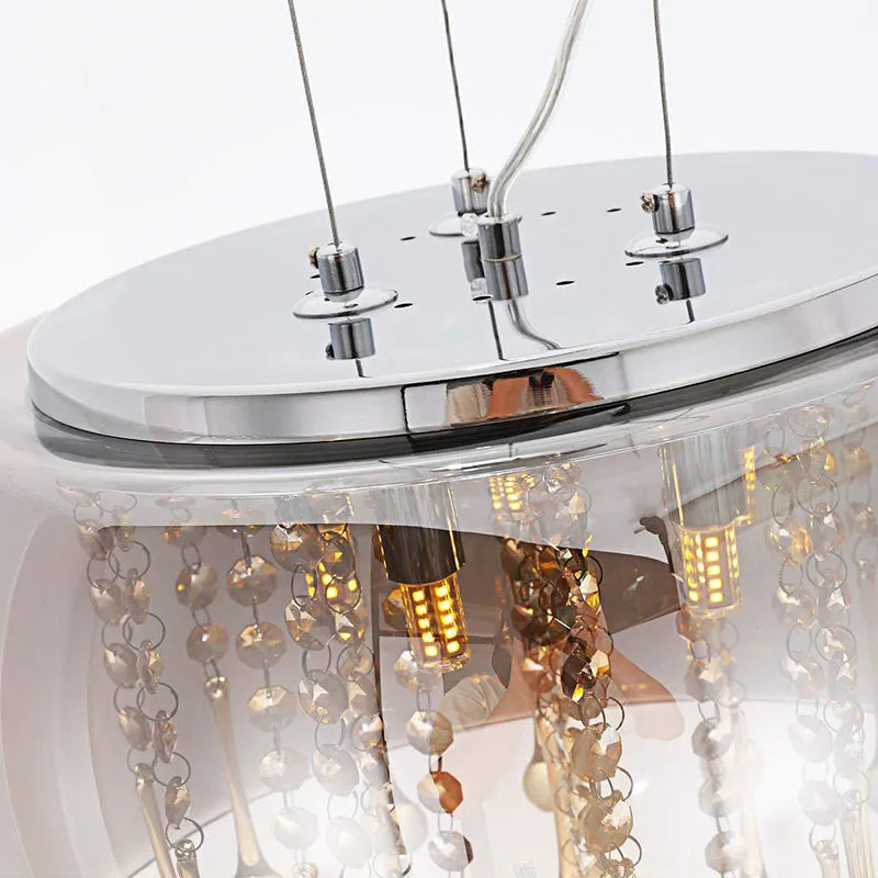 luminaire suspendu en cristal de luxe