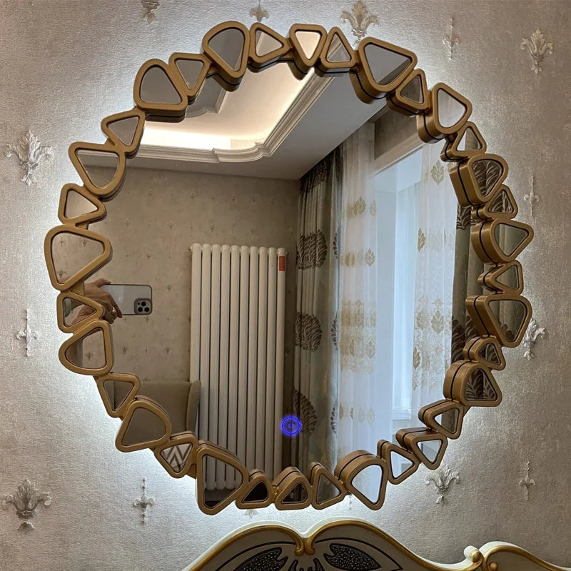 miroirs décoratifs esthétiques pour salle de bain et maquillage