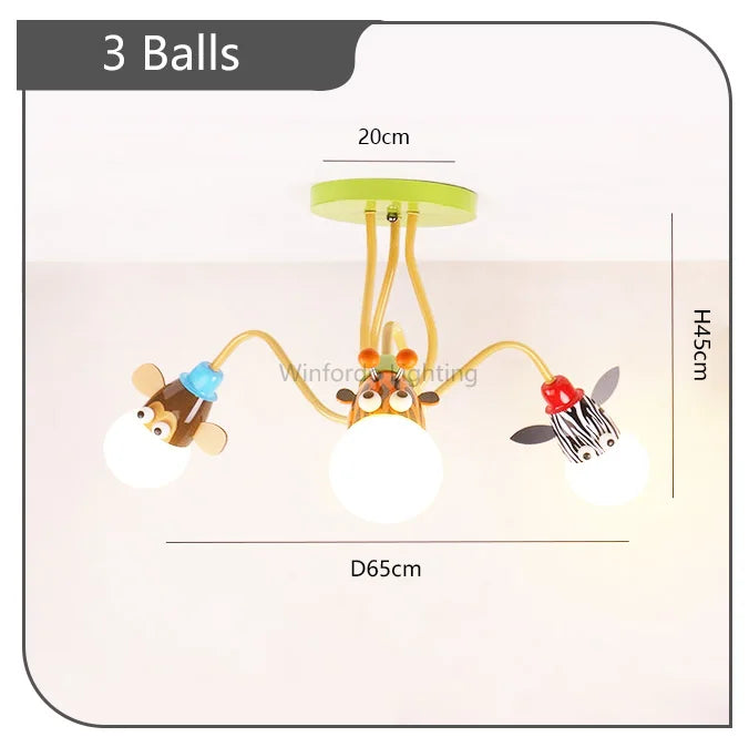 suspension moderne en forme de ballon pour enfants