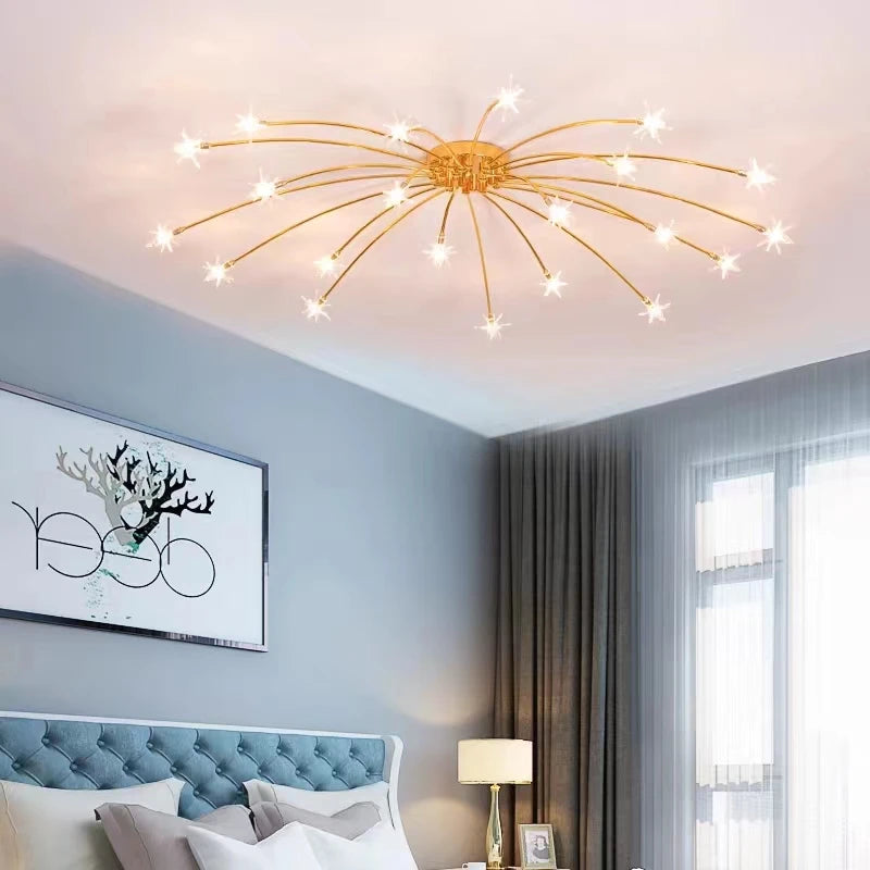 plafonnier led moderne nordique créatif ciel étoilé pour décoration maison