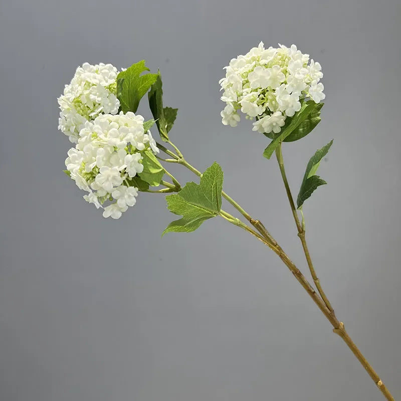 boule de neige florale en soie décoration mariage fausses fleurs hortensia