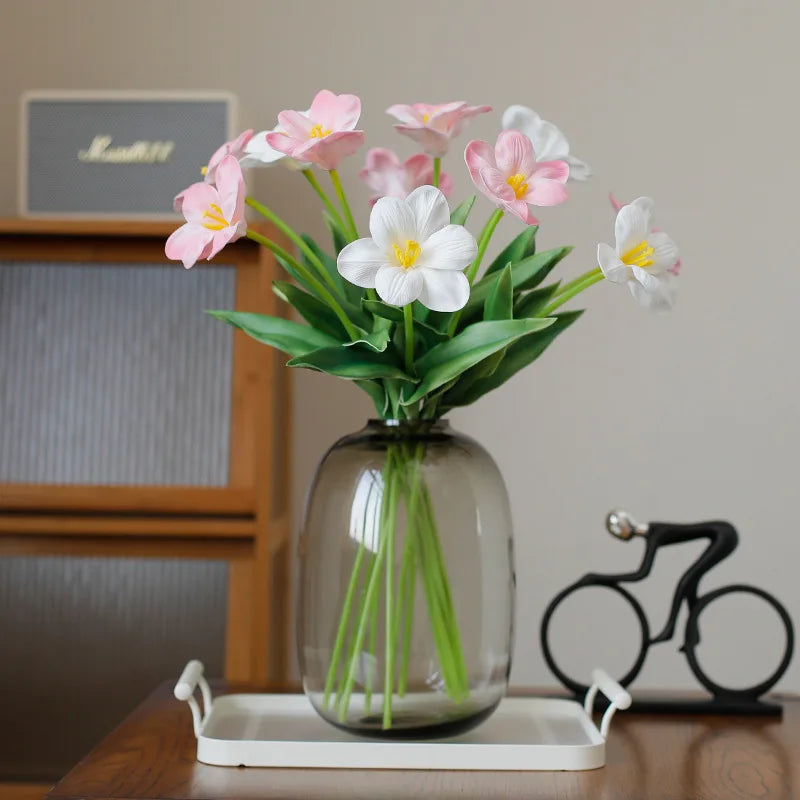 fleurs de tulipe artificielles pour décoration de mariage et jardin