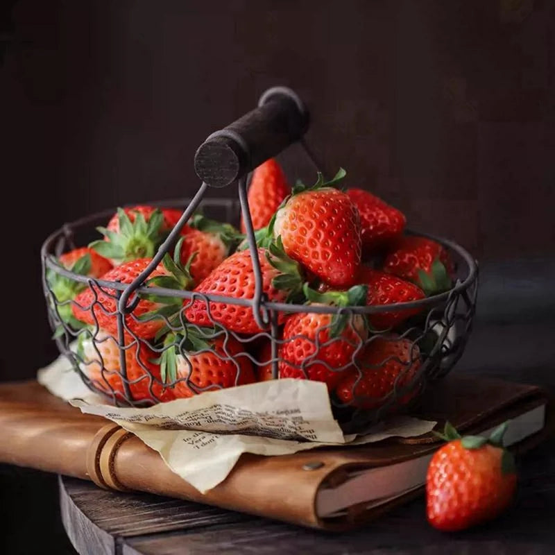 panier créatif de rangement pour œufs et fruits