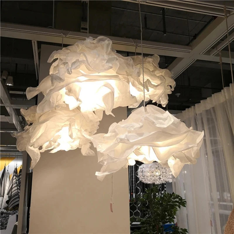 lustre en papier nuage pour décoration intérieure moderne et élégante