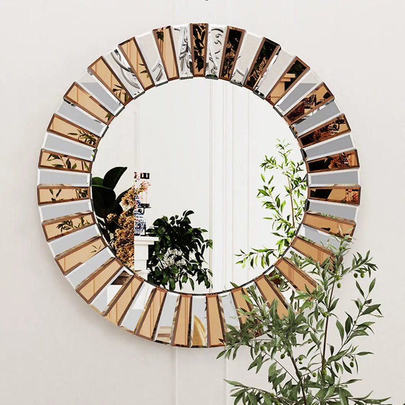 miroir décoratif mural rond pour un style contemporain