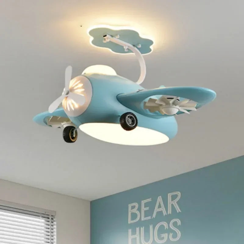 plafonnier ventilateur électrique pour chambre d'enfants design moderne