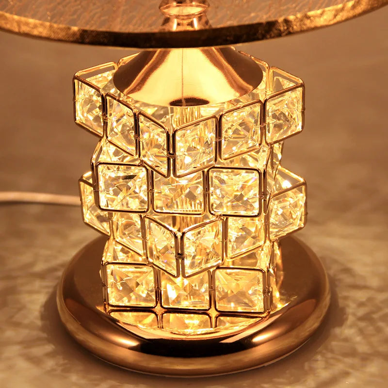 lampe de table en cristal moderne pour décoration intérieure luxe