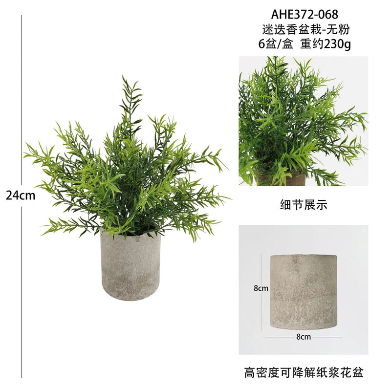 plantes artificielles pour décoration de bureau et table