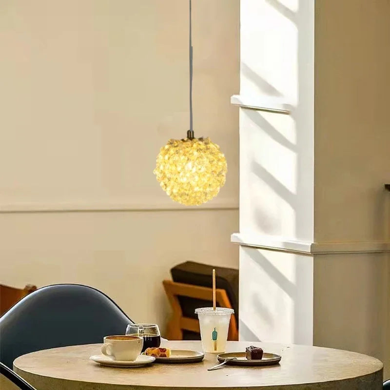 lustre boule de cristal design artistique de luxe moderne