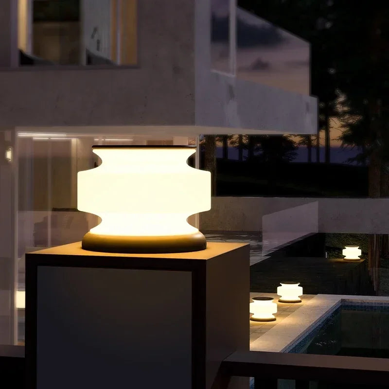 lampe solaire étanche pour éclairage extérieur moderne jardin et paysage