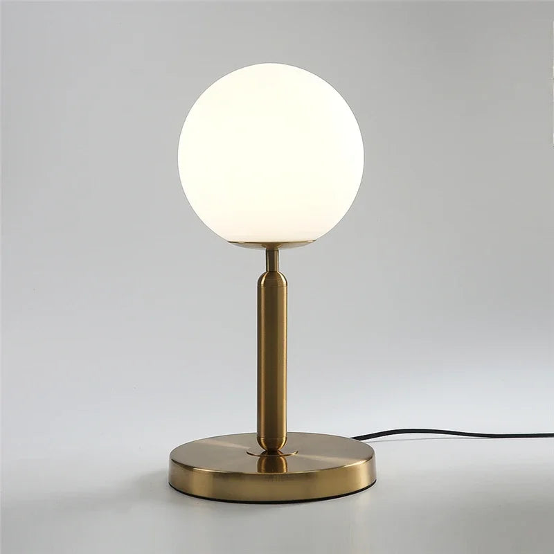 lampe de bureau moderne en verre pour décoration intérieure