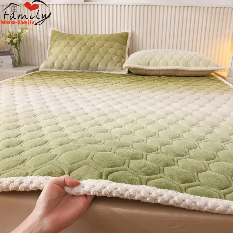 surmatelas doux pour étudiants en peluche pour lit simple ou double