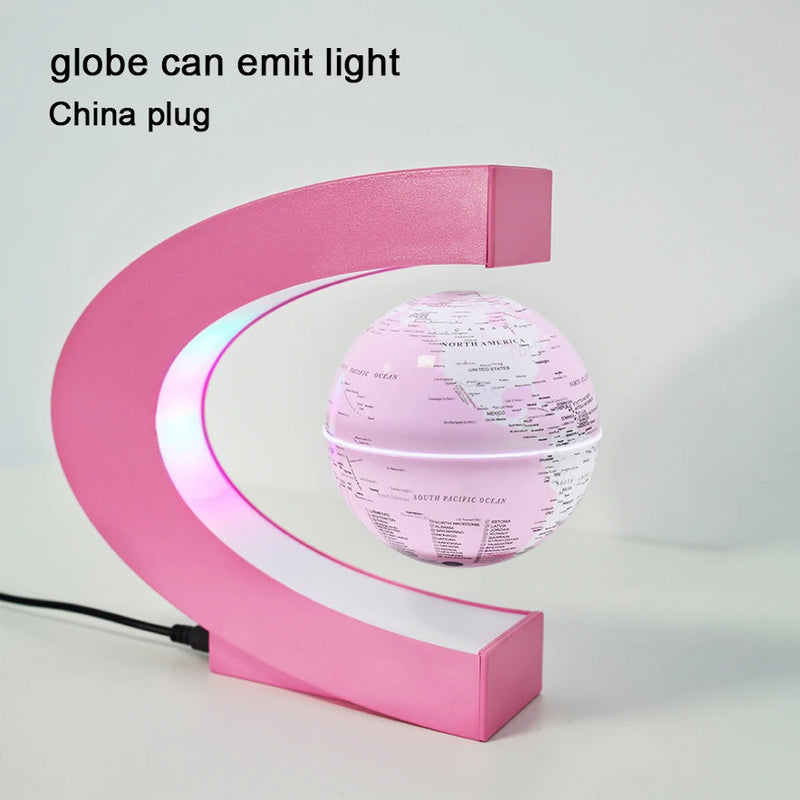 globe de lévitation magnétique 3d avec autorotation lumineuse