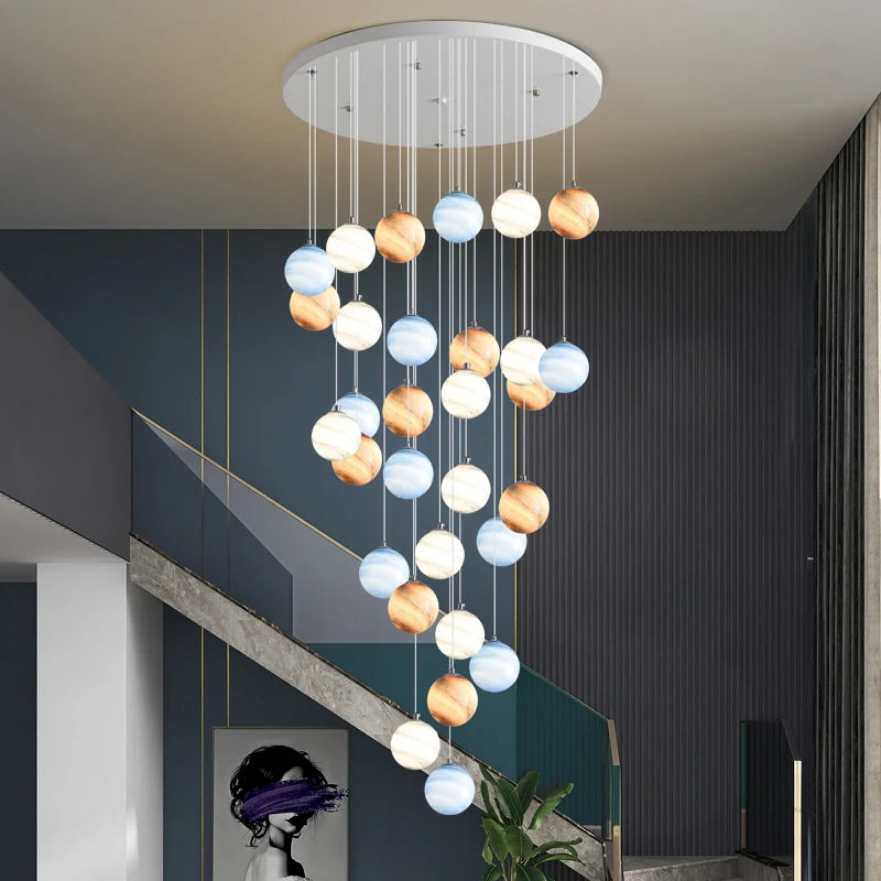 lustre boule coloré pour un éclairage moderne et élégant