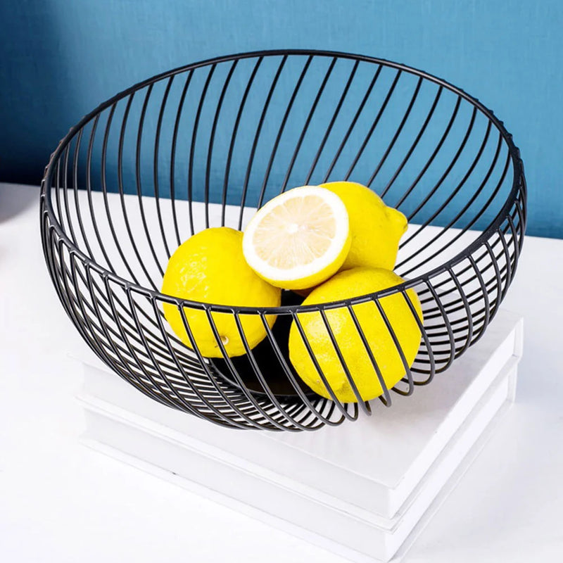 panier de rangement en fil de fer pour fruits et aliments