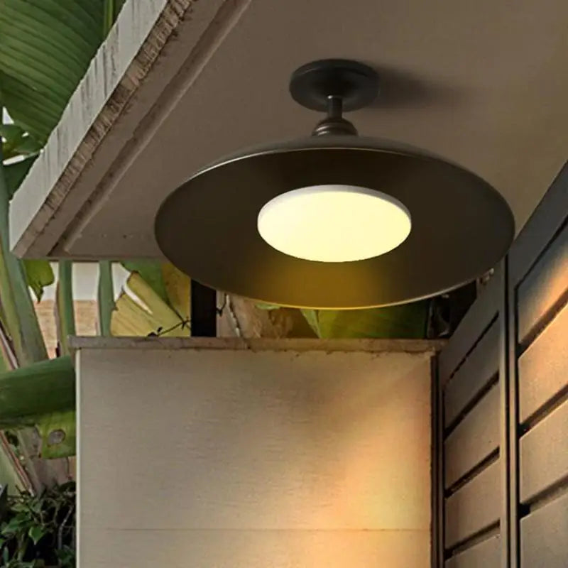 plafonnier led rétro ovni pour éclairage extérieur jardin balcon cour