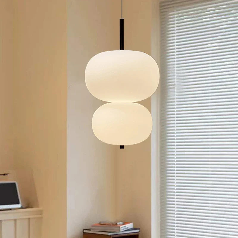 suspension scandinave grande boule de verre design moderne