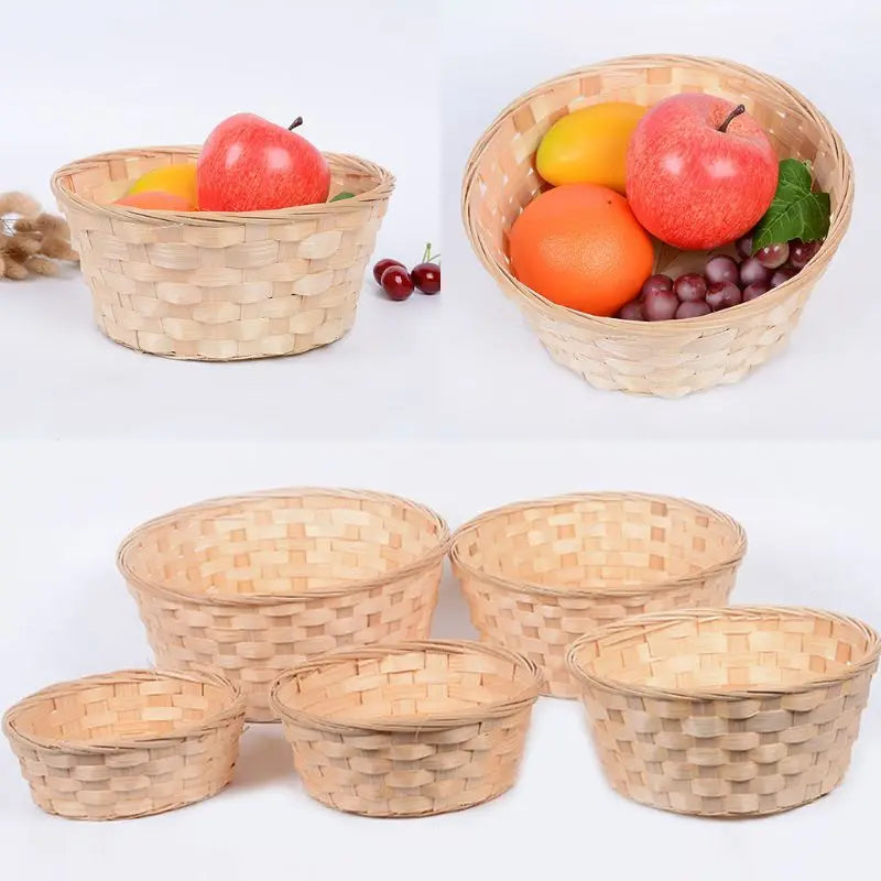 panier en bambou pour pain et rangement alimentaire