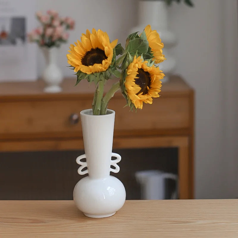 vase en céramique pour fleurs séchées style nordique décoratif