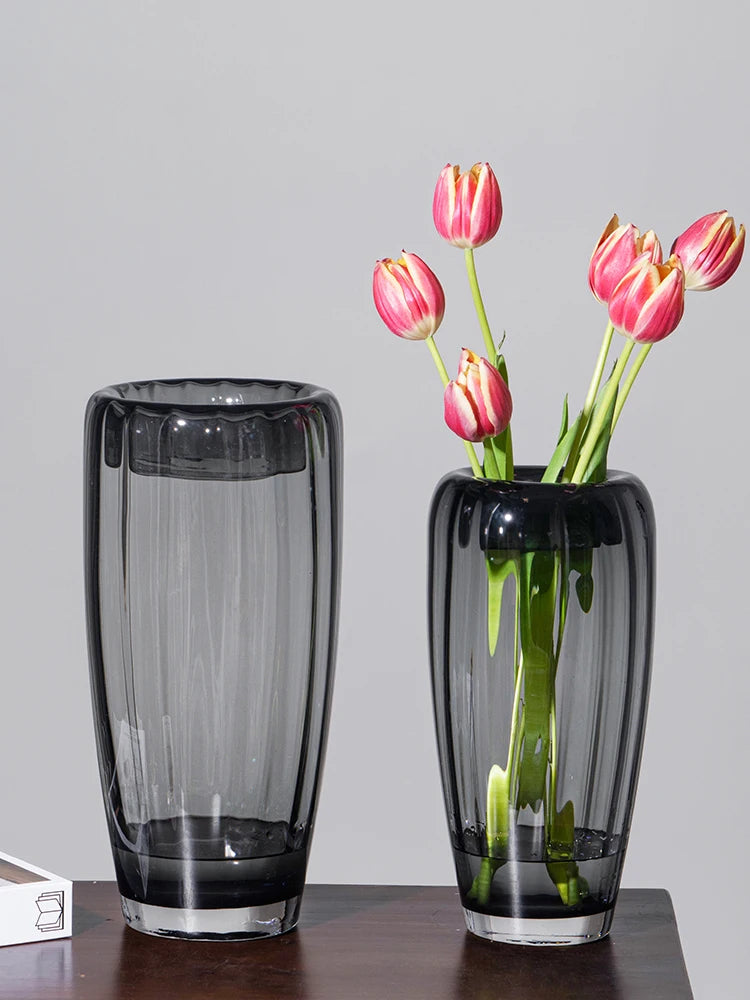 vase en verre pour arrangement floral et décoration élégante