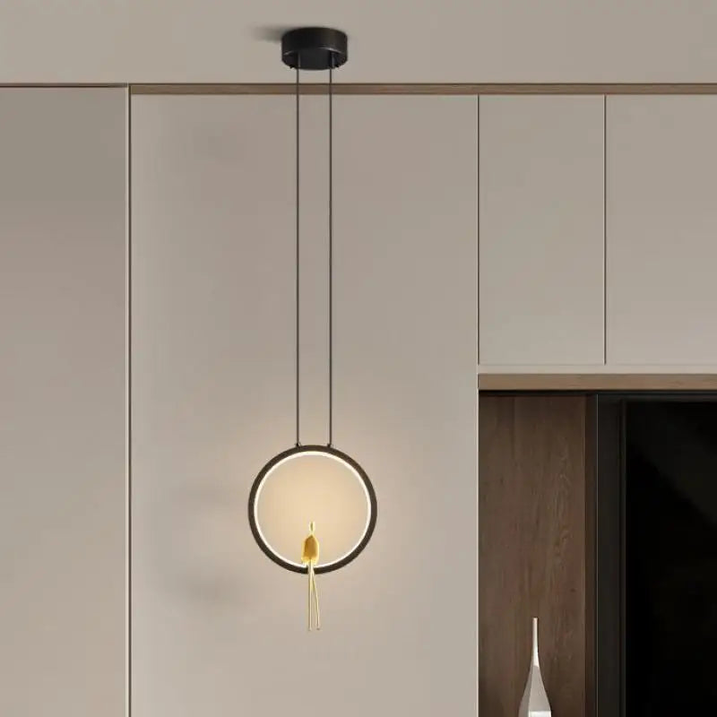 suspension lumineuse en cuivre pour décoration moderne