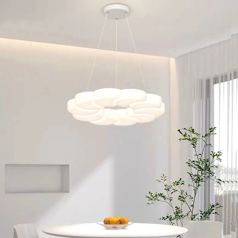 plafonnier led moderne en cristal pour intérieur élégant