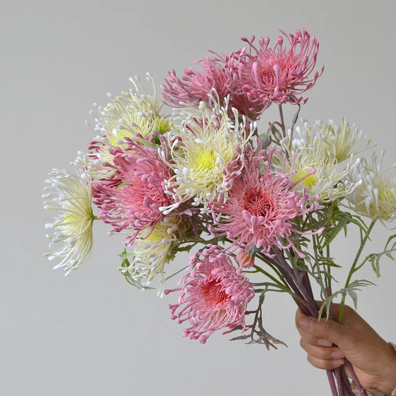 fleurs artificielles leucospermum pour décoration de mariage