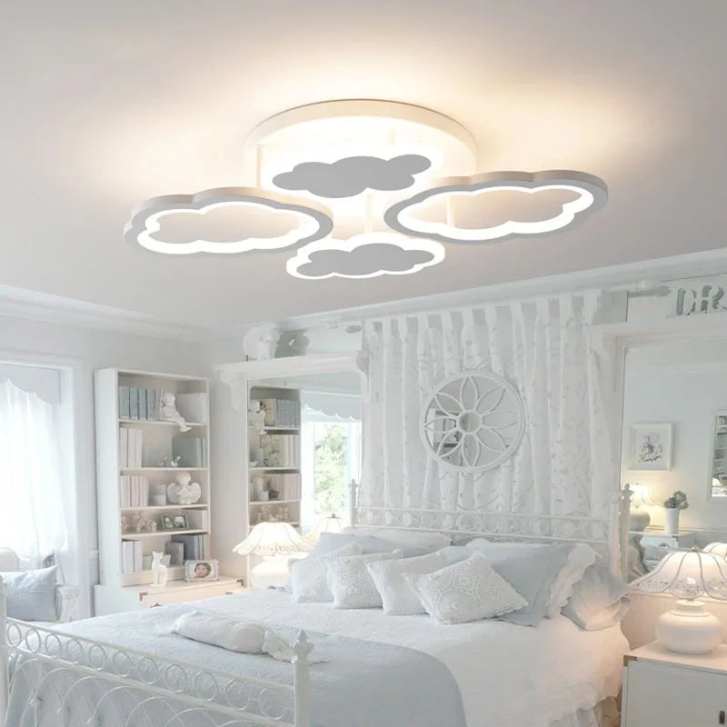 lustre moderne nuage lumière dessin animé créatif décoration éclairage intérieur