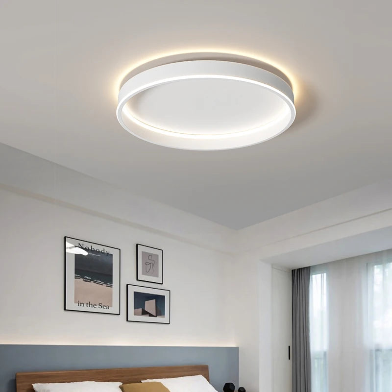 plafonnier led rond minimaliste créatif pour amélioration habitat