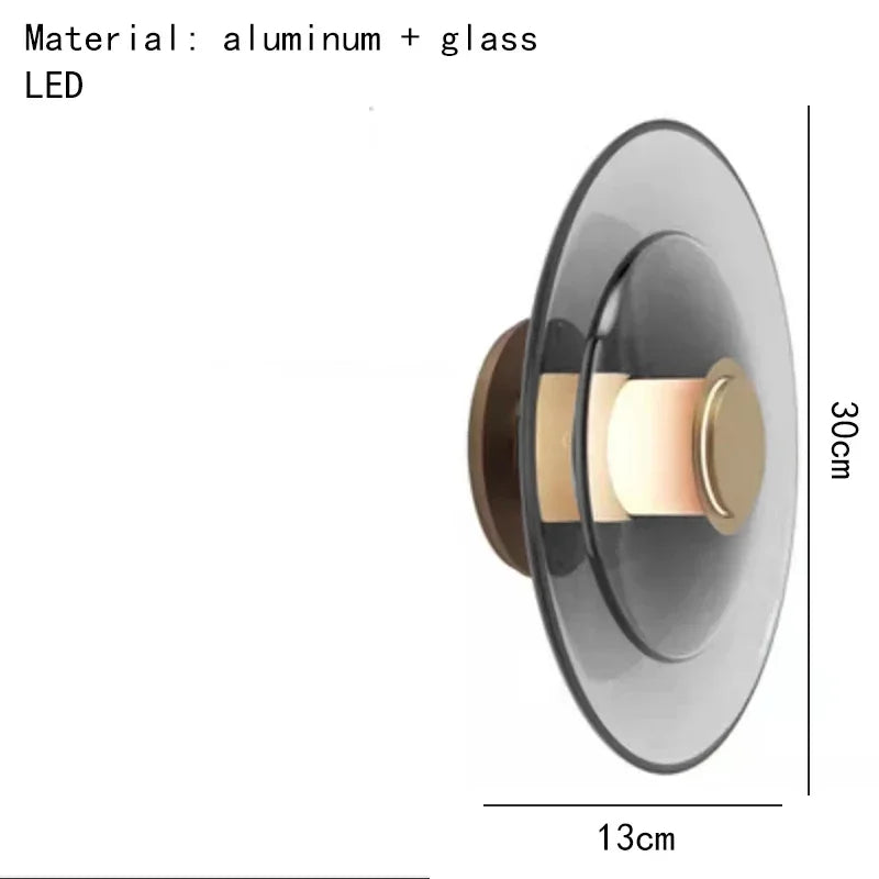 applique murale moderne en verre pour décoration intérieure élégante