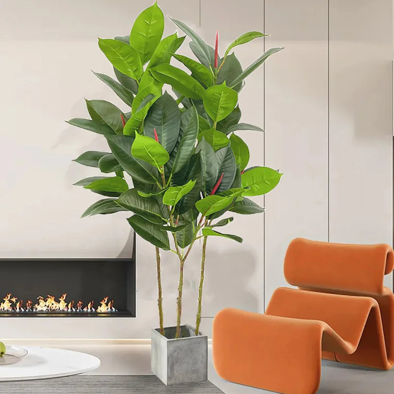 plantes artificielles ficus en plastique pour décoration intérieure et extérieure