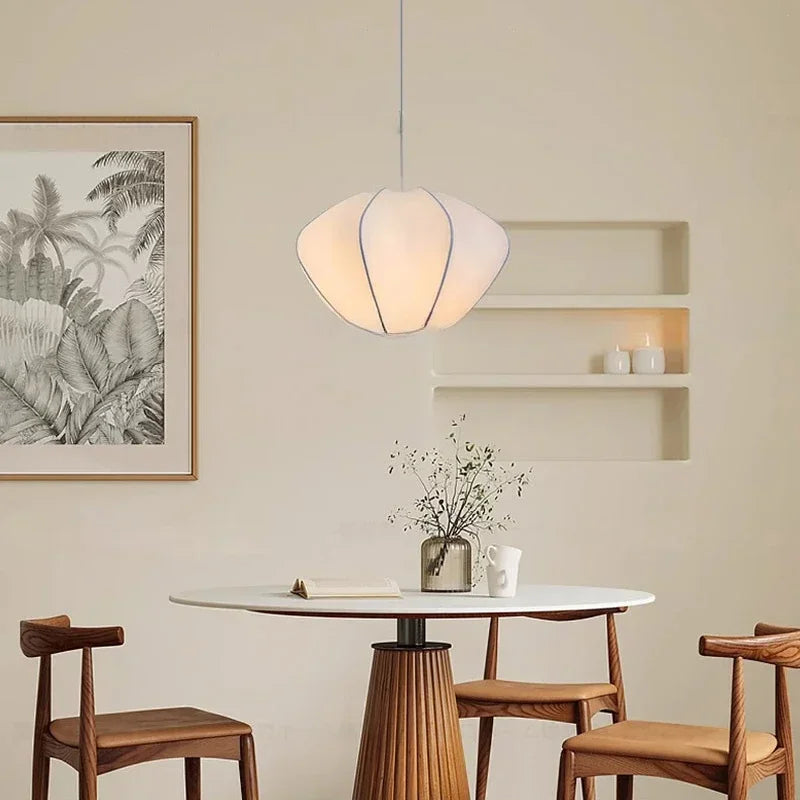 lustre en soie rétro chinois style minimaliste pour décor intérieur