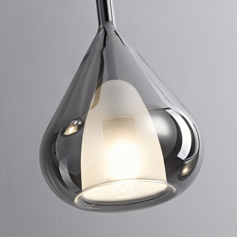 suspension led moderne en verre style nordique minimaliste