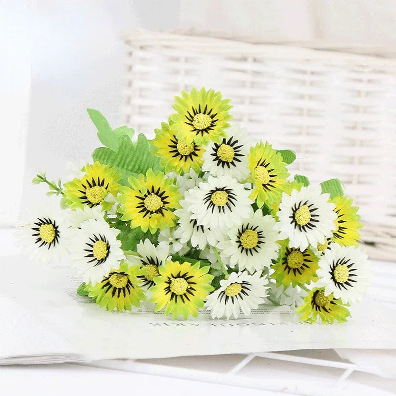 bouquet de marguerites en soie pour décoration florale artificielle